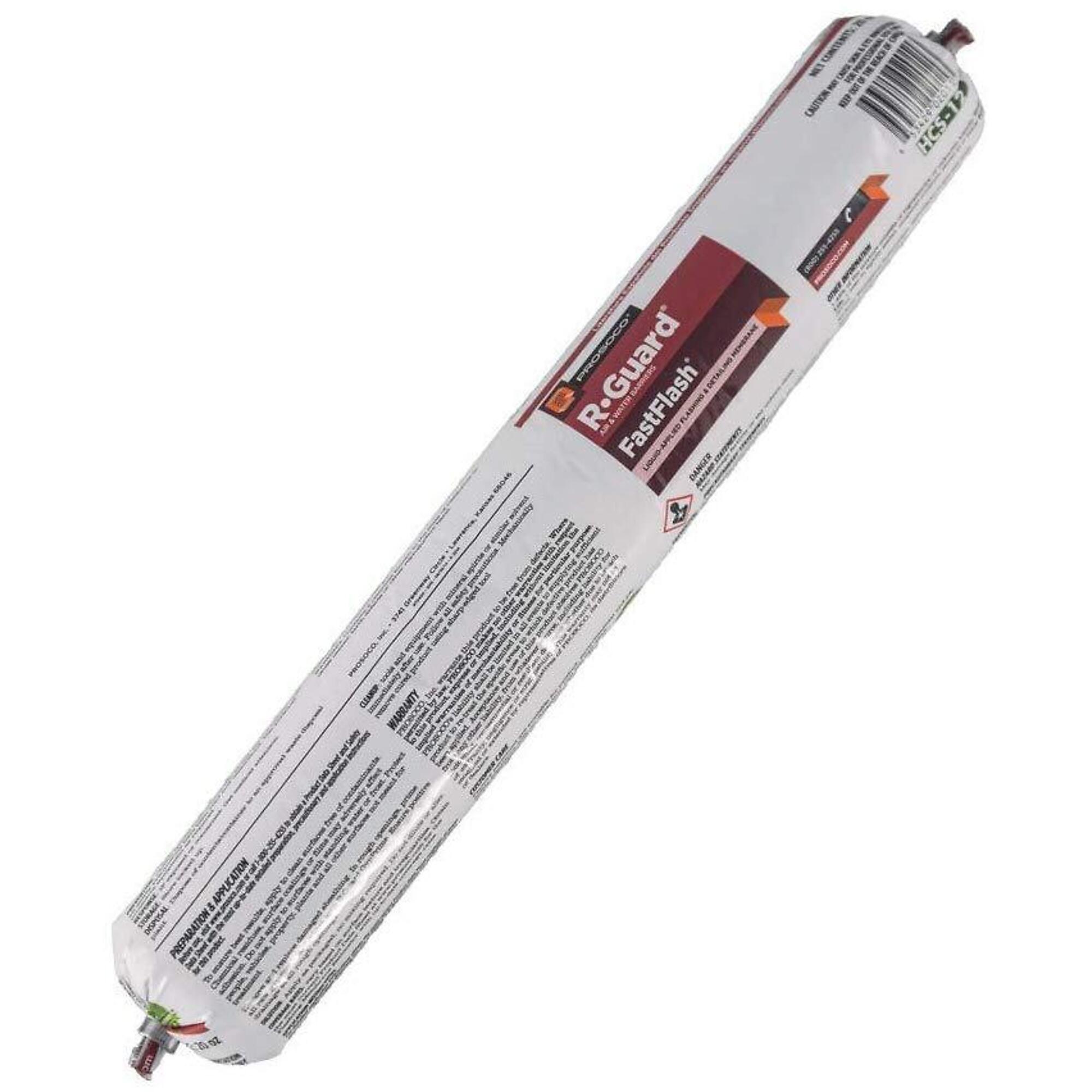 PROSOCO R-Guard FastFlash Liquid Flashing Membrane, 20 Oz., STP Formula, Waterproofing and Air Barrier Applications, Sausage, Model# 70400-SAUSAGE